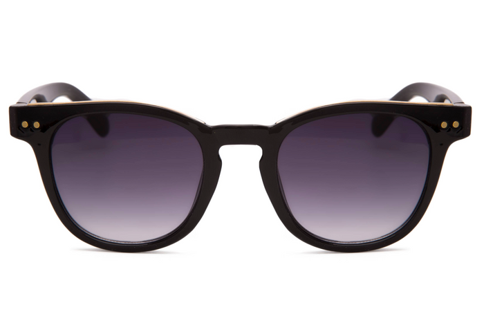 Jeepers Peepers ROUND STYLE IN BLACK WITH GOLD DETAILS