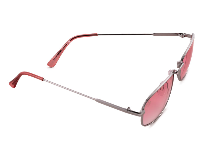 Jeepers Peepers SILVER RECTANGLE FRAME WITH PINK LENSES
