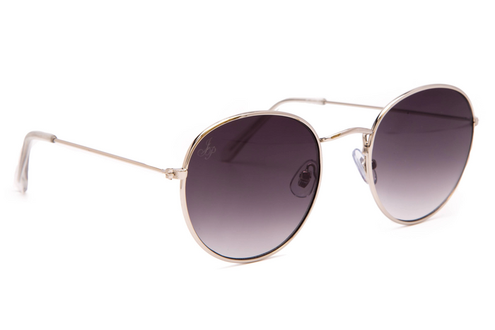 jeepers peepers SILVER ROUND METAL FRAMES WITH SMOKE LENSES