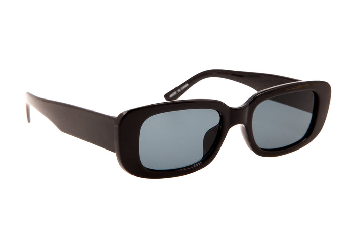 jeepers peepers SMALL BLACK RECTANGLE FRAMES WITH BLACK LENSES