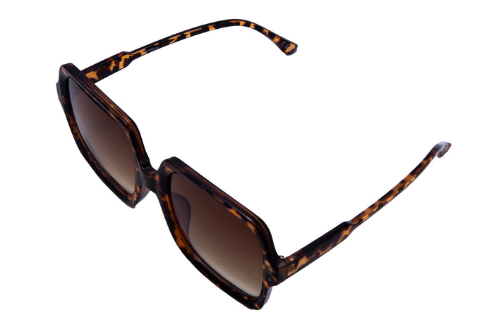 Jeepers Peepers SQUARE FRAME IN TORT WITH BROWN LENSES