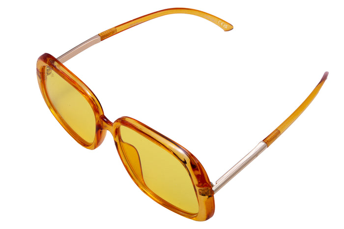 Jeepers Peepers SQUARE FRAME IN YELLOW WITH YELLOW LENSES