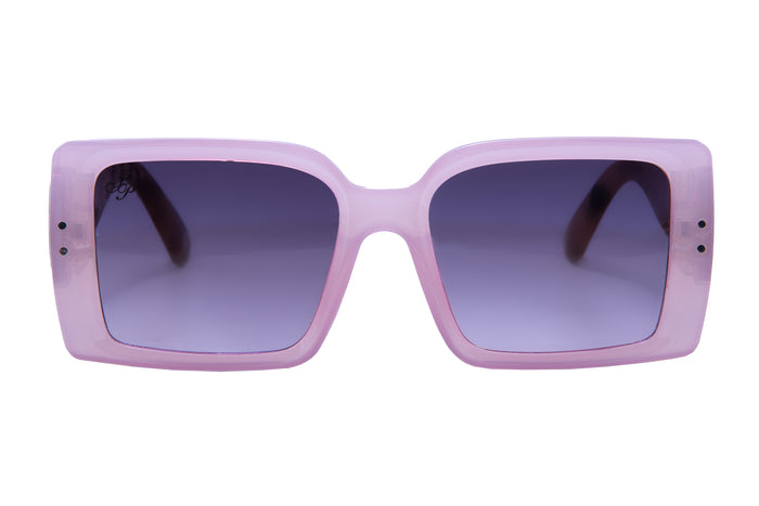 Jeepers Peepers SQUARE LILAC FRAME WITH TORT TEMPLES