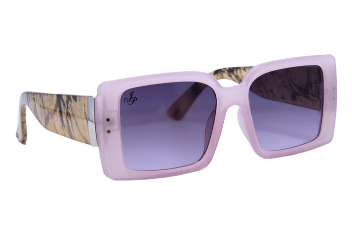 jeepers peepers SQUARE LILAC FRAME WITH TORT TEMPLES