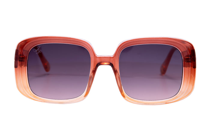 Jeepers Peepers SQUARE ORANGE FRAMES WITH SMOKE LENSES