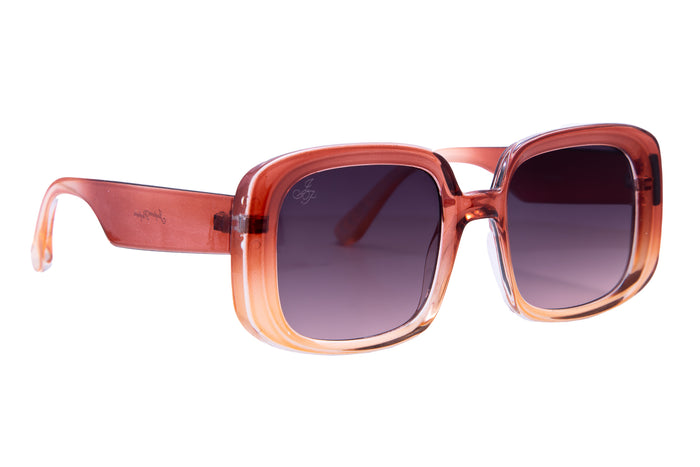jeepers peepers SQUARE ORANGE FRAMES WITH SMOKE LENSES