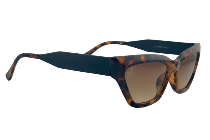 Jeepers Peepers TORT CATEYE FRAME WITH BROWN LENSES