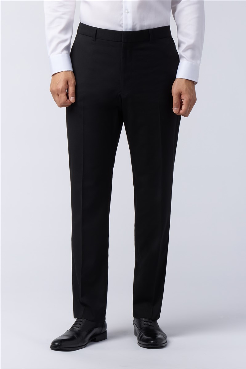 jeff banks Regular Fit Black Stretch Trousers