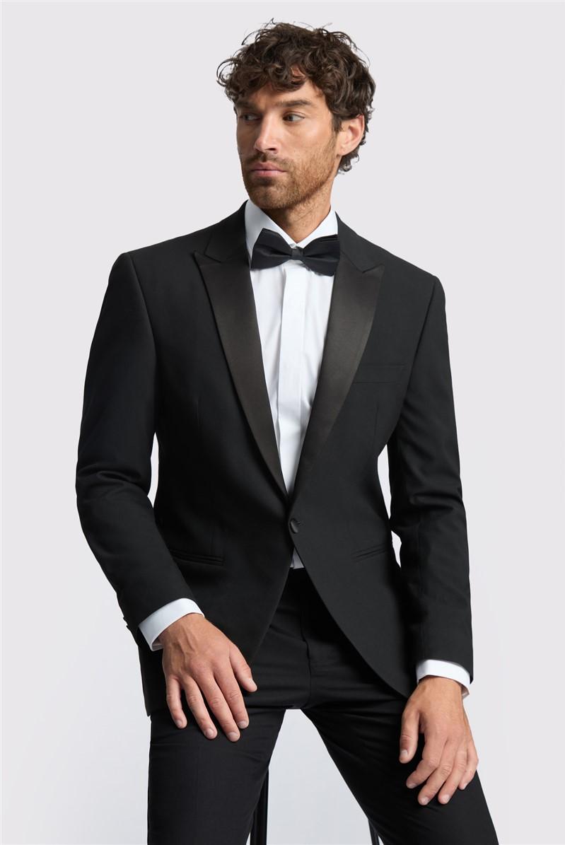 Jeff Banks Regular Fit Black Tuxedo
