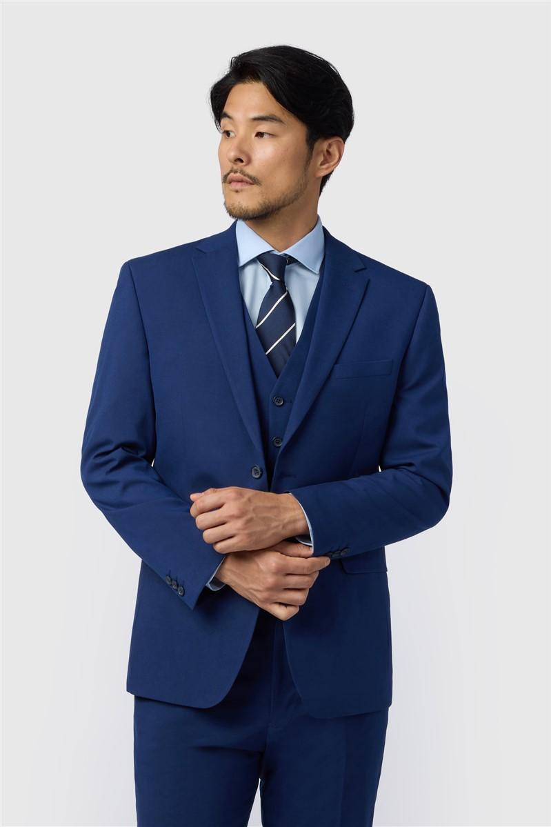 Jeff Banks Regular Fit Blue Waistcoat