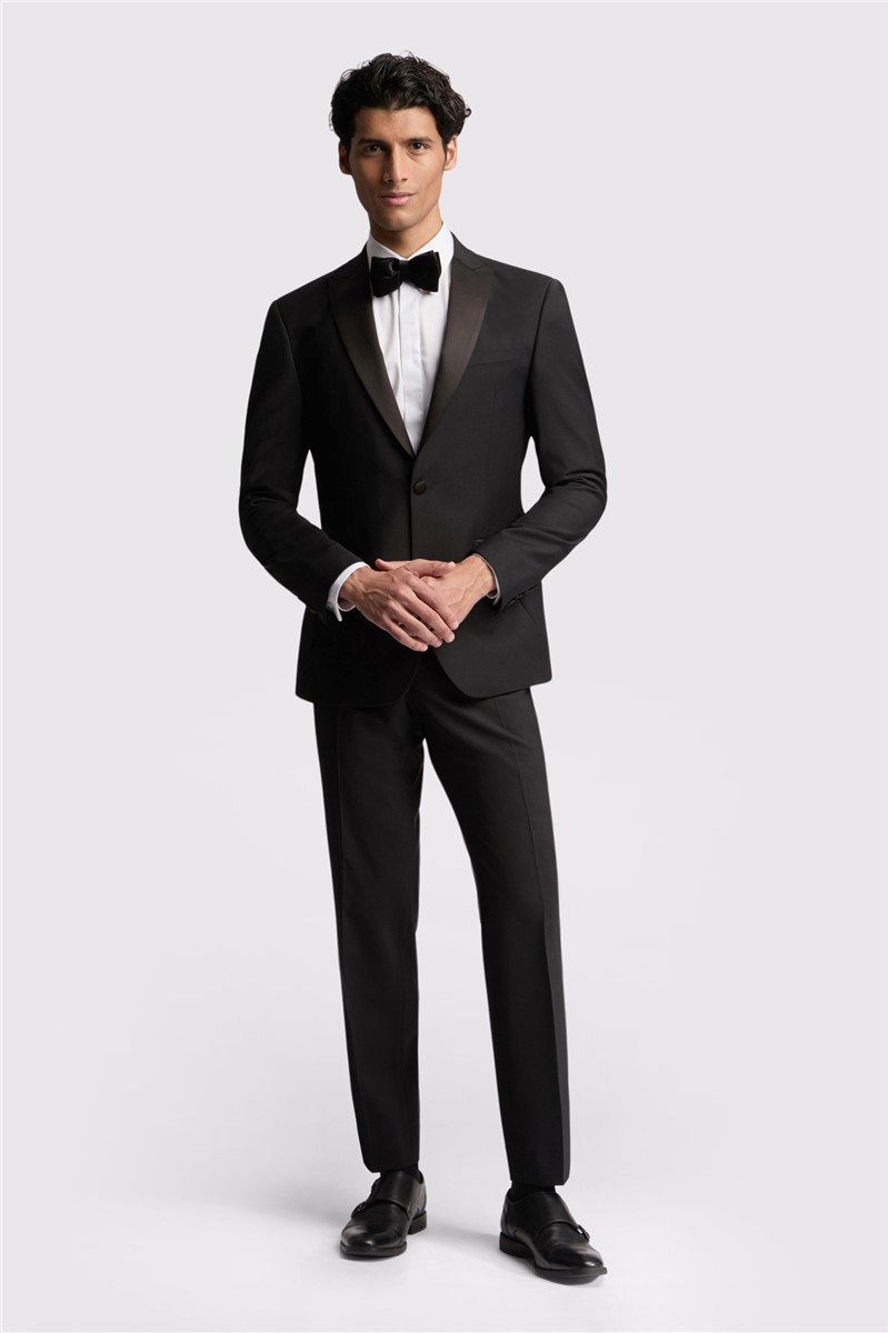 Jeff Banks Slim Fit Black Tuxedo