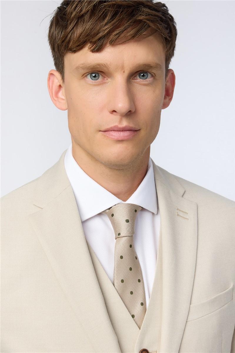 Jeff Banks Slim Fit Blake Ecru Suit