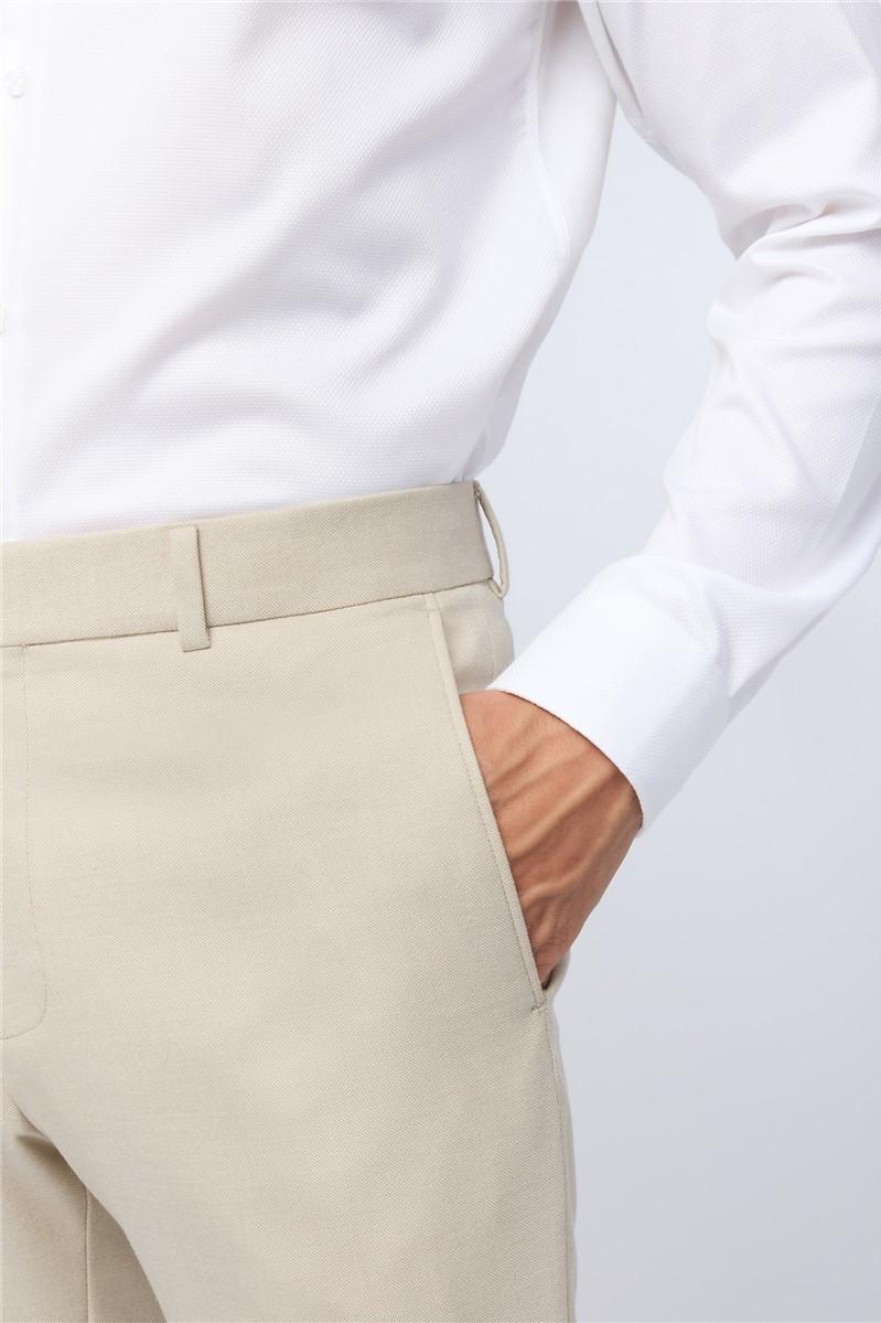 Jeff Banks Slim Fit Blake Ecru Trousers