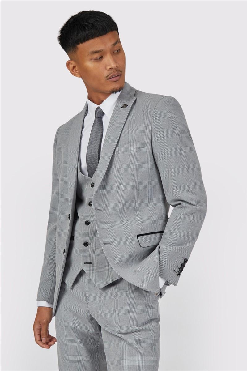 jeff banks Slim Fit Bromley Grey Suit