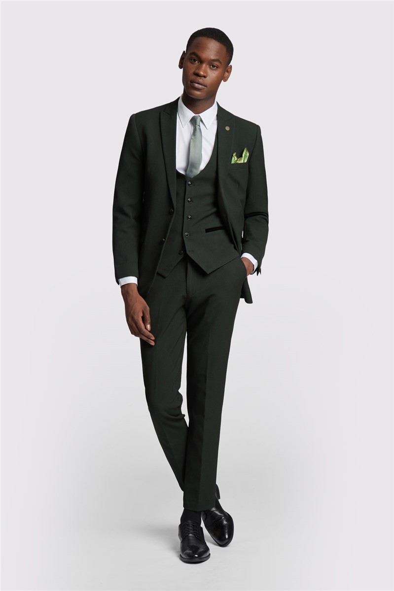 Jeff Banks Slim Fit Bromley Olive Green Suit