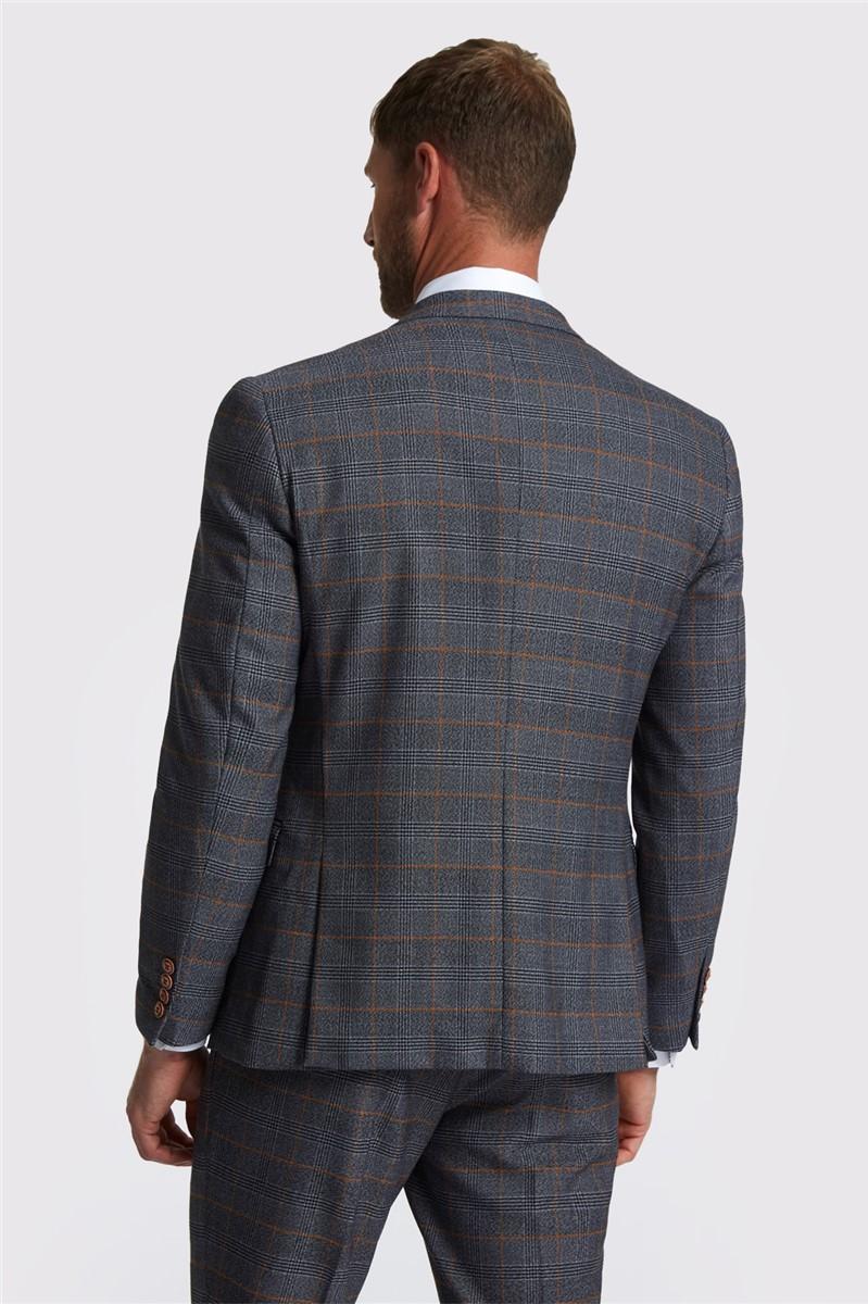 Jeff Banks Slim Fit Jenson Grey Check Suit