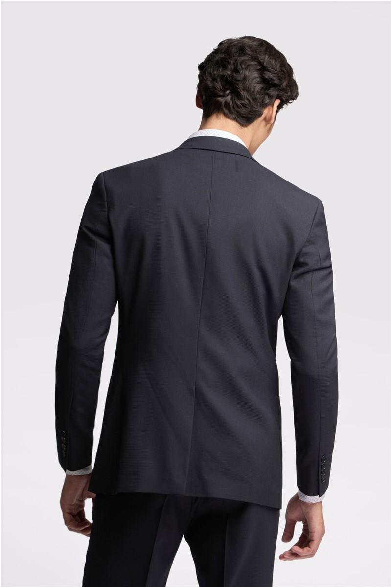 Jeff Banks Slim Fit Navy Basketweave Suit