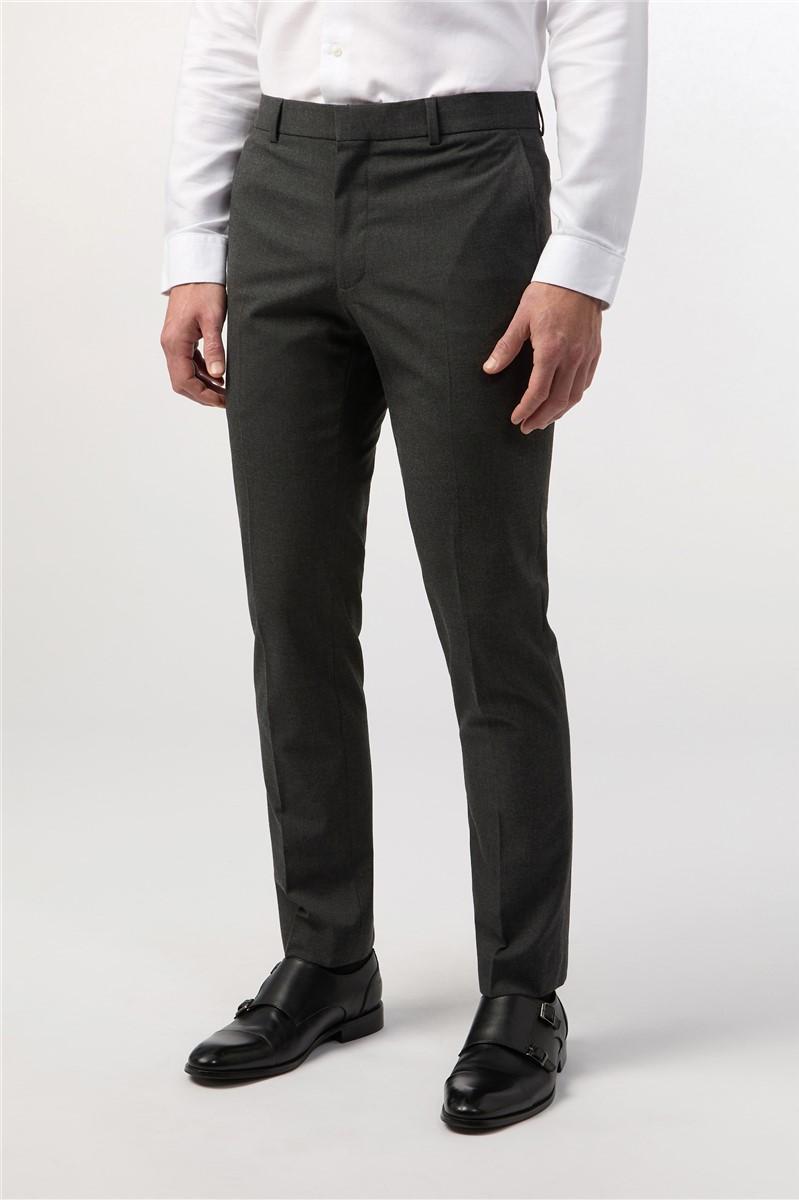 jeff banks Tailored Fit Grey Stretch Trousers