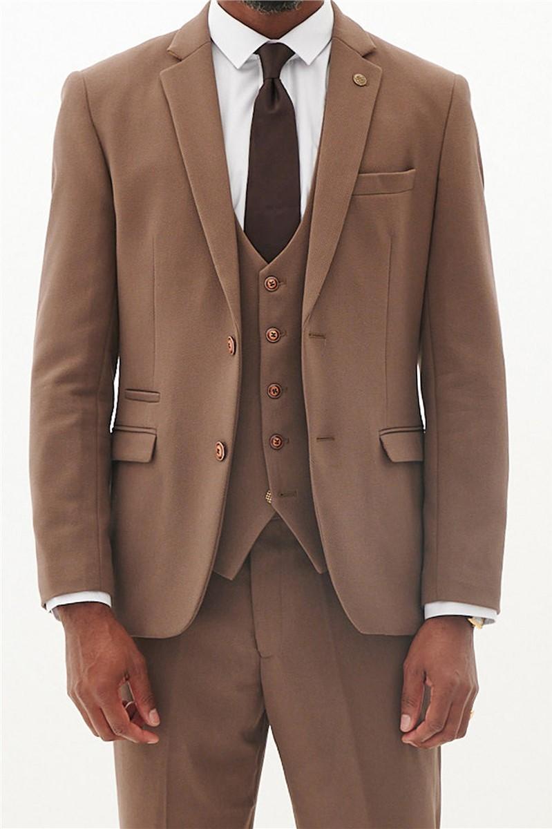 jeff banks Tailored Fit HM5 Tan Suit