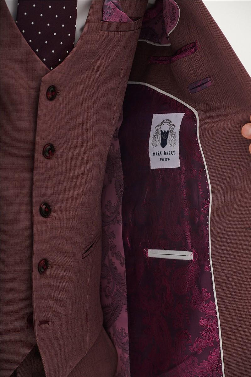 Jeff Banks Tailored Fit Monty Mauve Suit