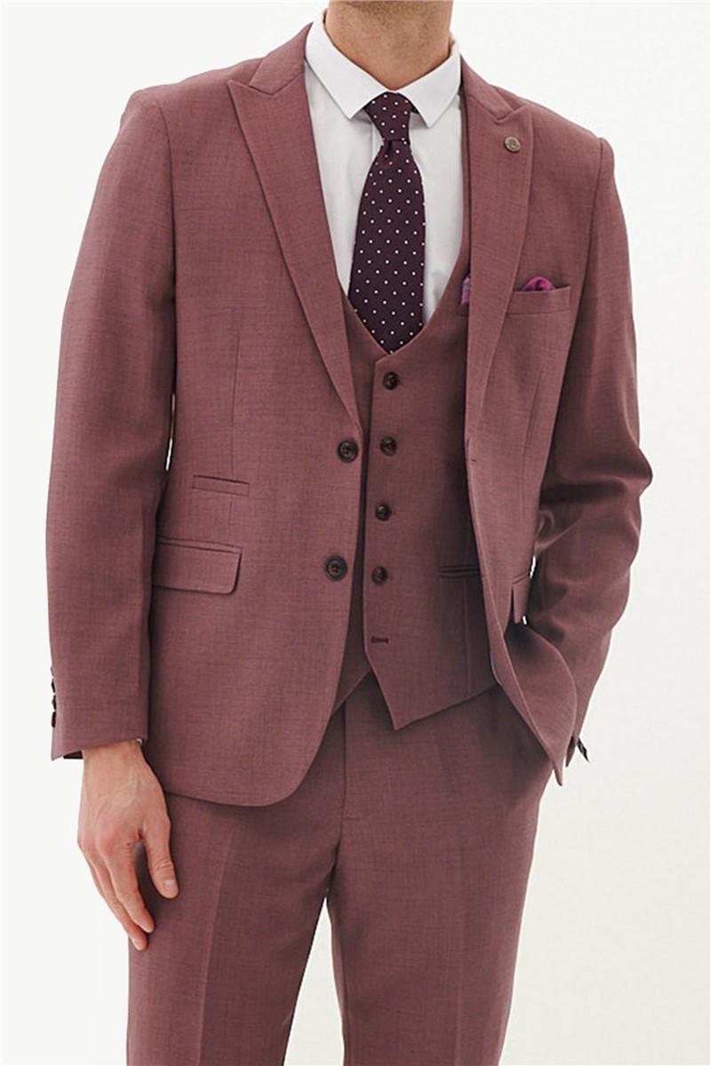 Jeff Banks Tailored Fit Monty Mauve Trouser