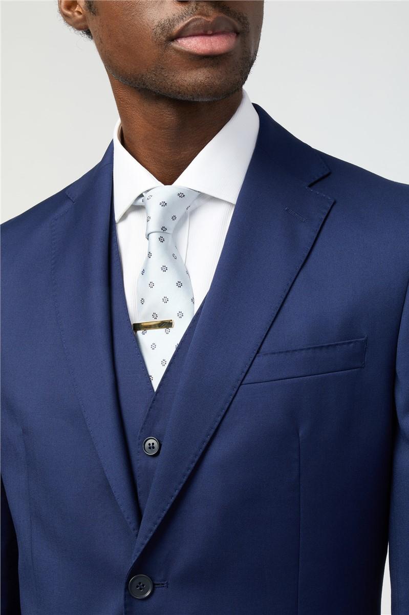 Jeff Banks Tailored Fit Italian Super 110's Blue Twill Suit