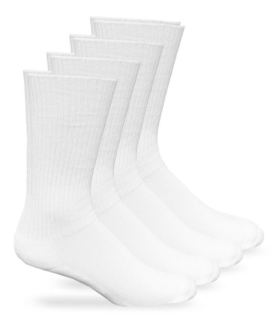 jefferies socks Carolina Ultimate Non-Binding Half Cushion Rib Crew Socks 4 Pair Pack