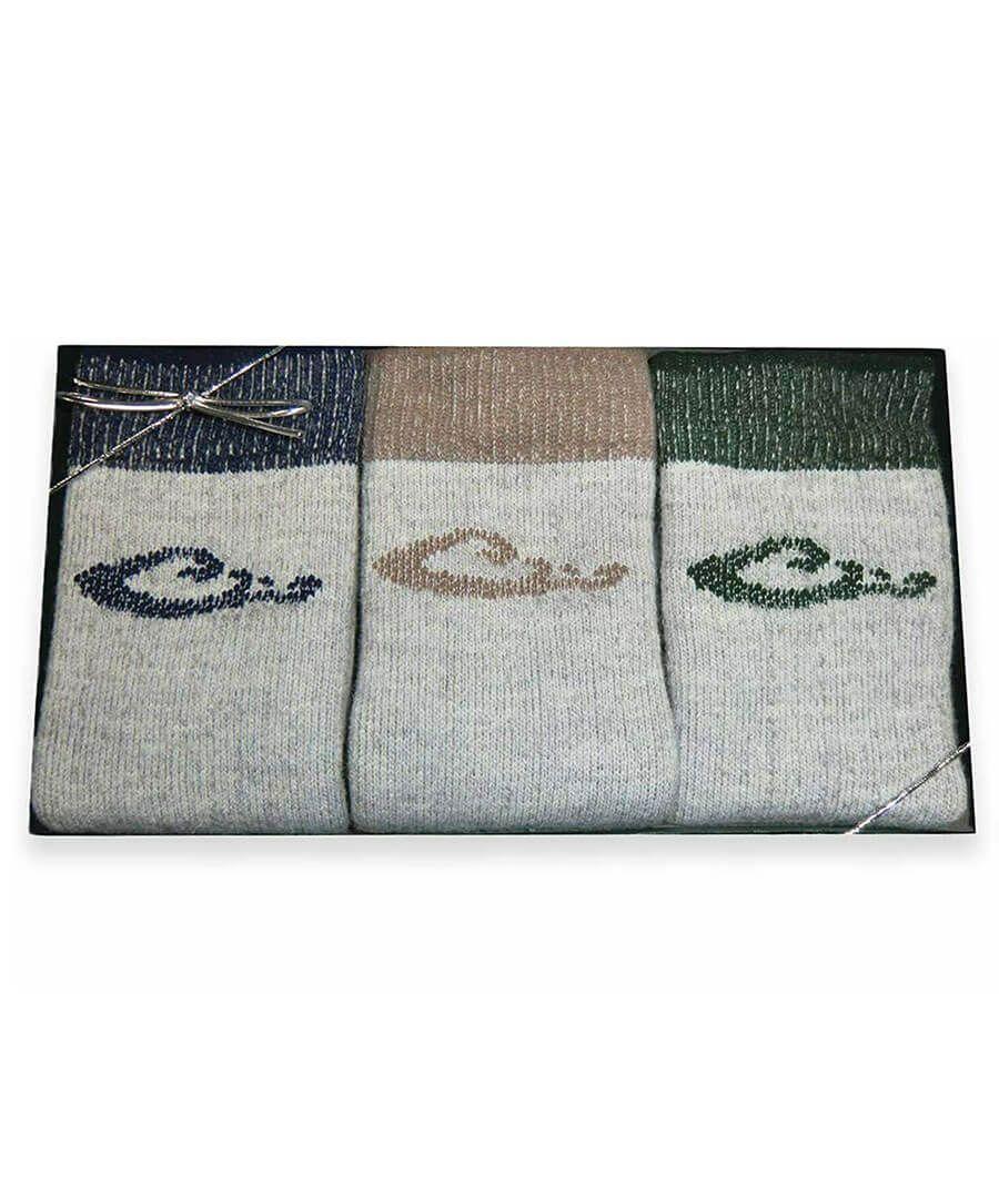 jefferies socks Drake Gift Box Merino Wool Boot Socks 3 Pair Pack