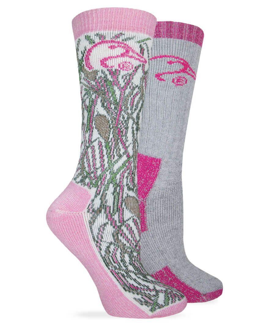 jefferies socks Ducks Unlimited Camo Merino Wool Heavyweight Crew Boot Socks 2 Pair Pack