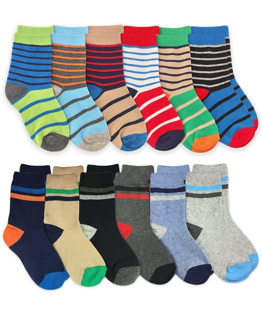 jefferies socks Jefferies Socks Colorful Fun Stripes Cotton Crew Bulk Socks 12 Pair Pack