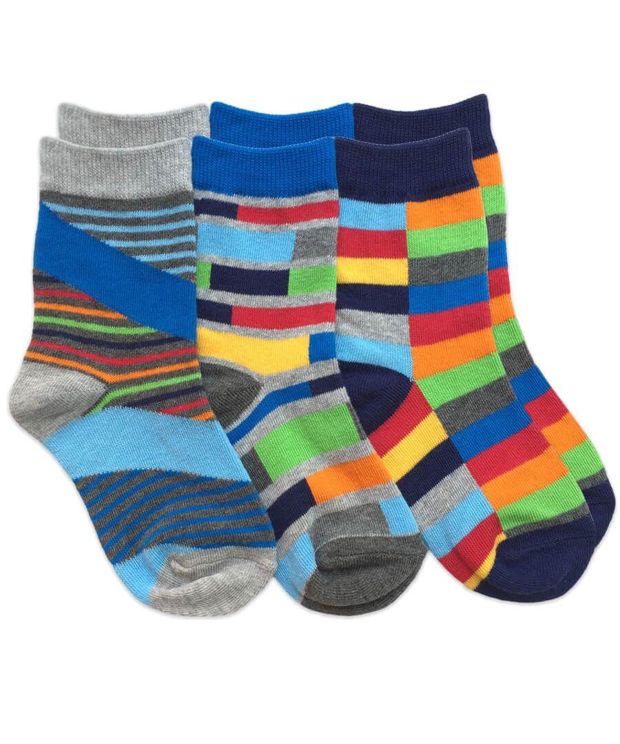 jefferies socks Jefferies Socks Colorful Multi Stripe Crew Socks 3 Pair Pack