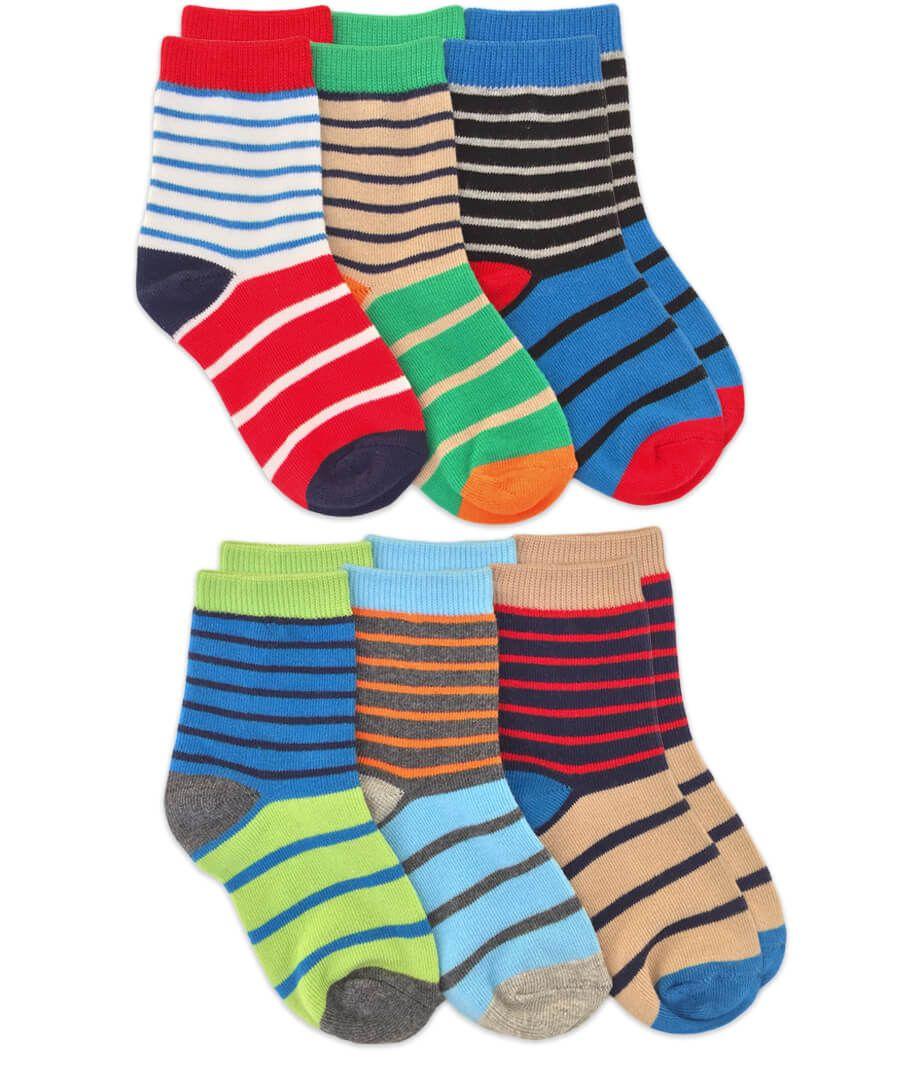 jefferies socks Jefferies Socks Colorful Stripe Crew Socks 6 Pair Pack