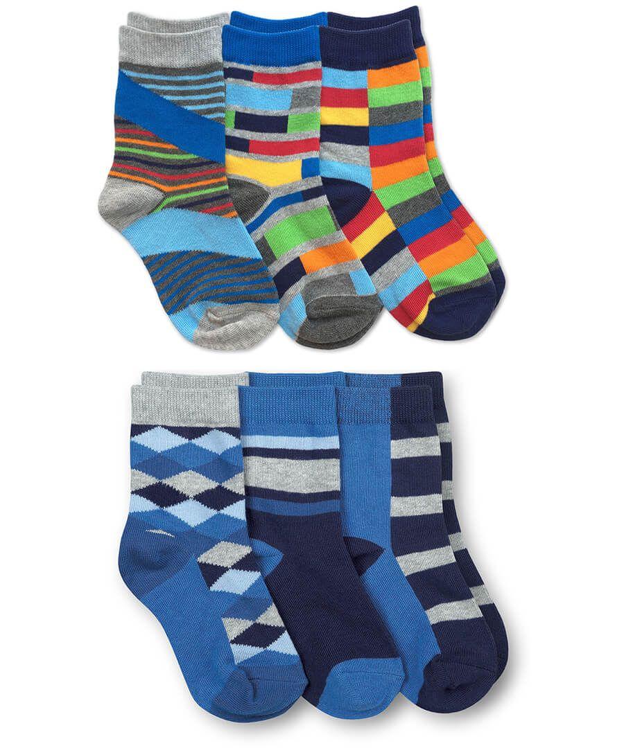jefferies socks Jefferies Socks Colorful Stripes and Argyle Crew Socks 6 Pair Pack