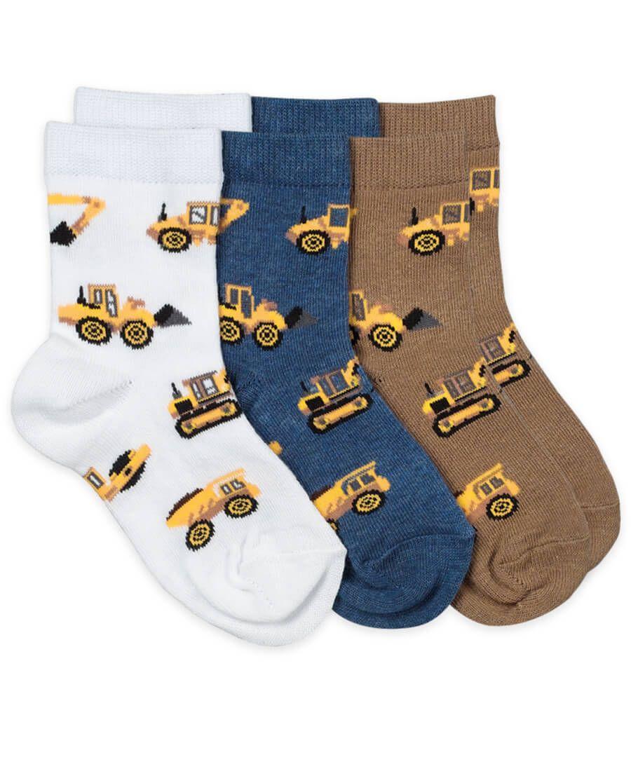 jefferies socks Jefferies Socks Construction Pattern Crew Socks 3 Pair Pack