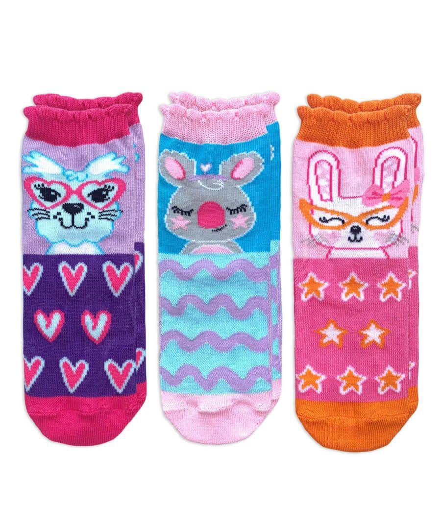 jefferies socks Jefferies Socks Cute Animal Crew Socks 3 Pair Pack