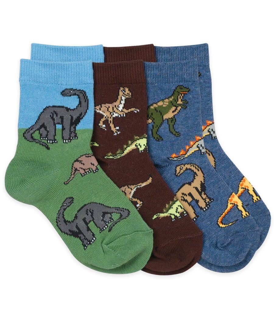 jefferies socks Jefferies Socks Dinosaur Crew Socks 3 Pair Pack