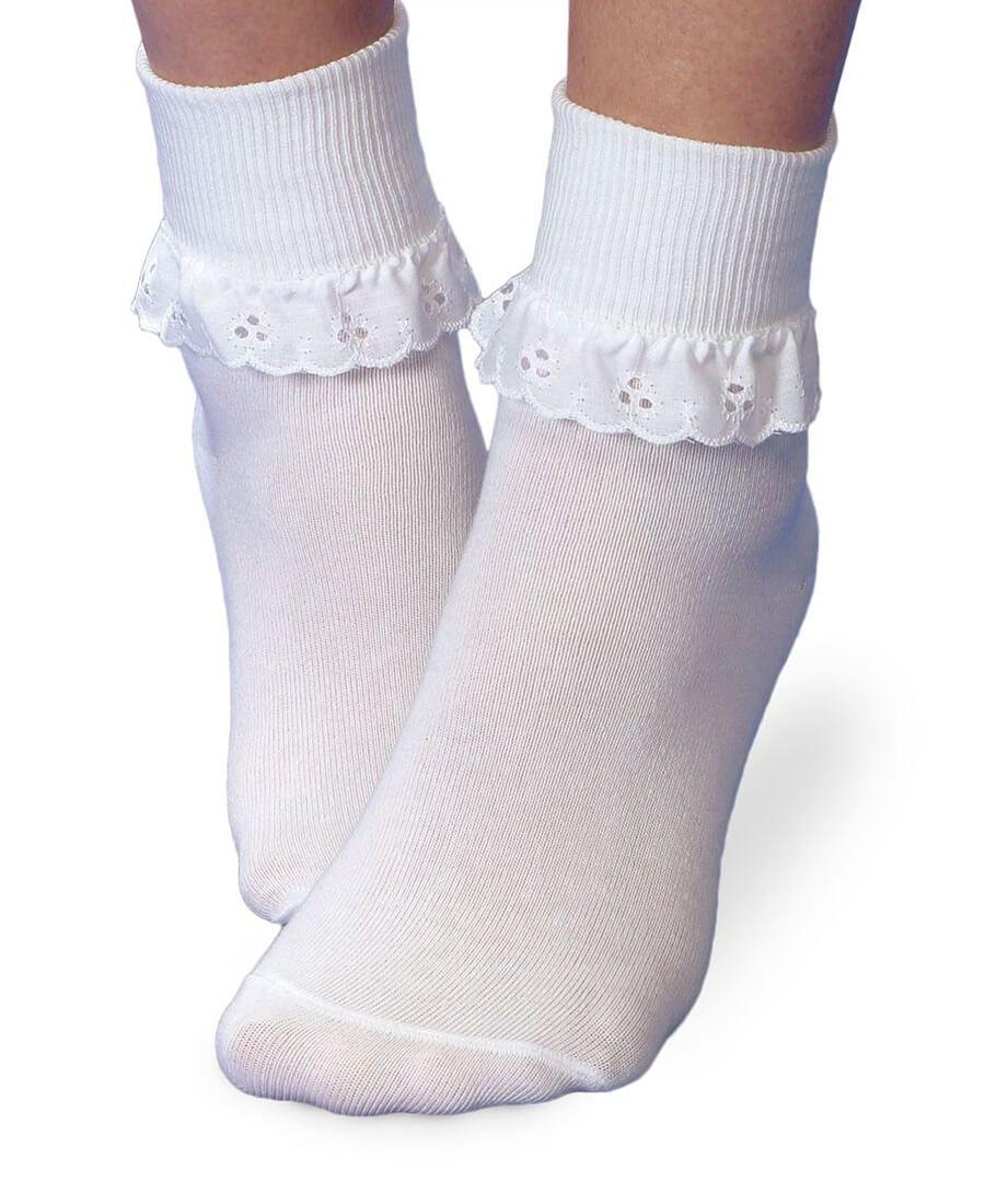 jefferies socks Jefferies Socks Eyelet Lace Turn Cuff Socks 1 Pair