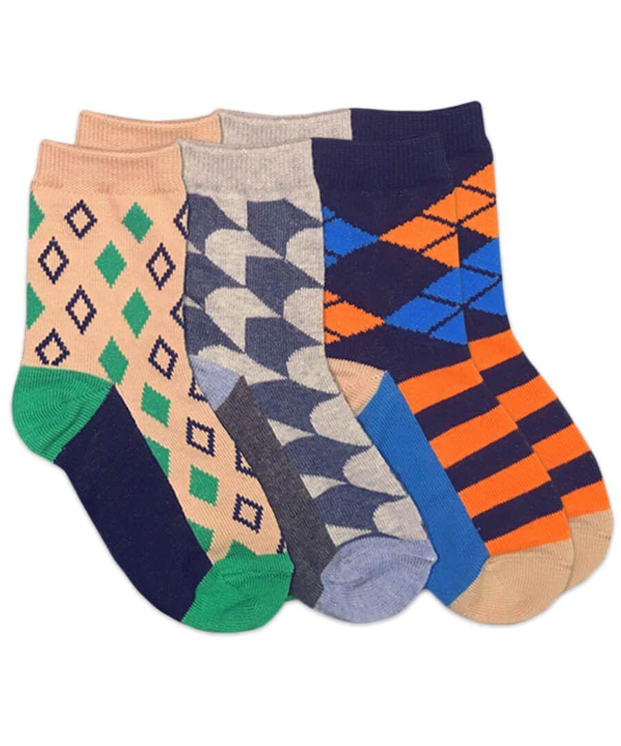 jefferies socks Jefferies Socks Fun Diamond Dress Crew Socks 3 Pair Pack