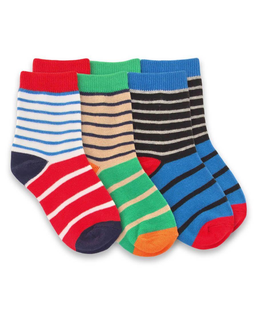 jefferies socks Jefferies Socks Fun Stripe Crew Socks 3 Pair Pack