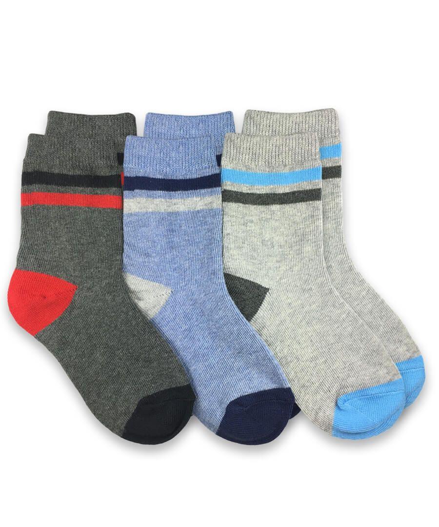 jefferies socks Jefferies Socks Heather Stripe Crew Socks 3 Pair Pack