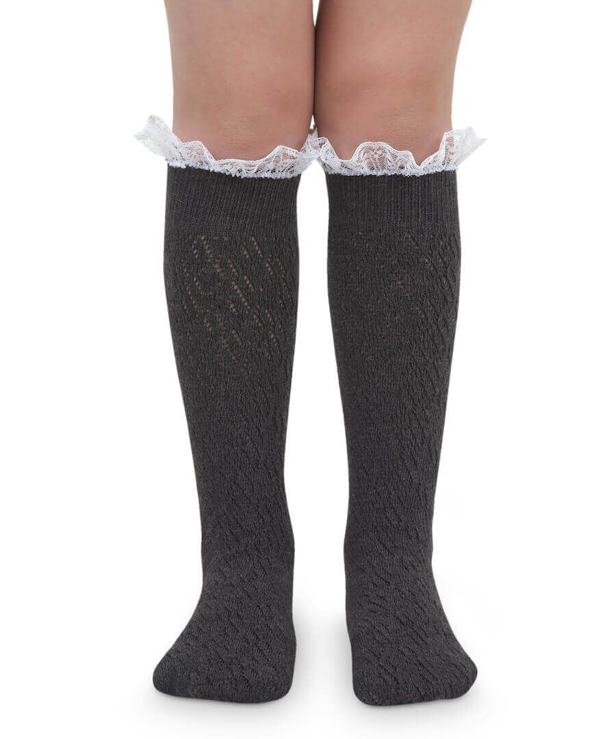 jefferies socks Jefferies Socks Lace Boot Knee High Socks 1 Pair
