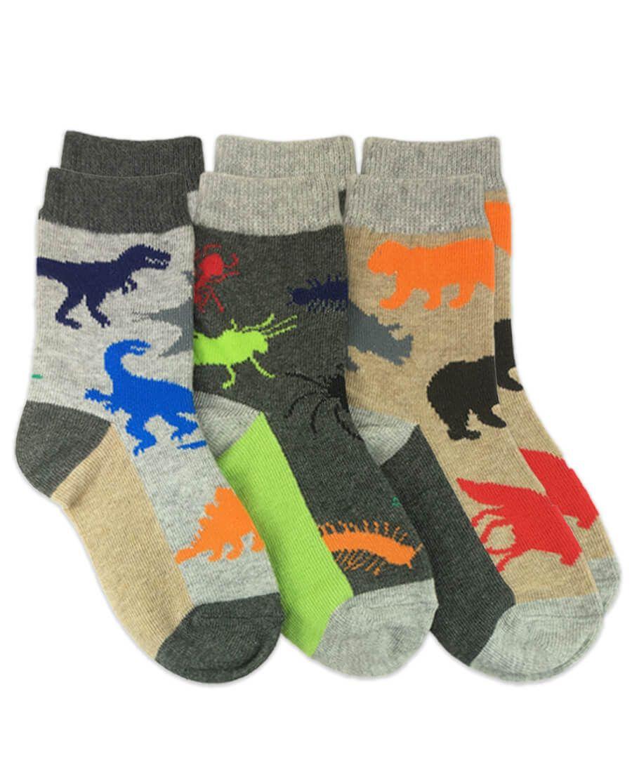 jefferies socks Jefferies Socks Land Animals Crew Socks 3 Pair Pack
