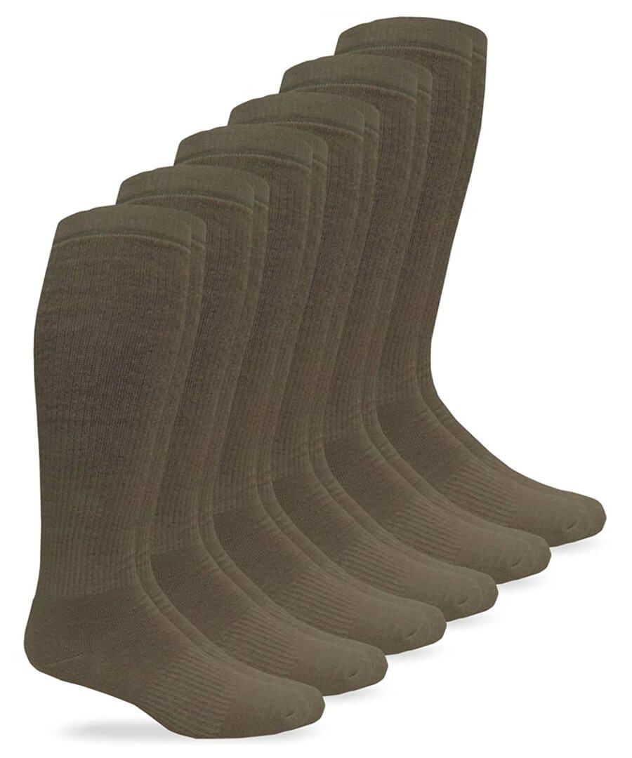 jefferies socks Jefferies Socks Merino Wool Combat Over The Calf Boot Socks 6 Pair Pack