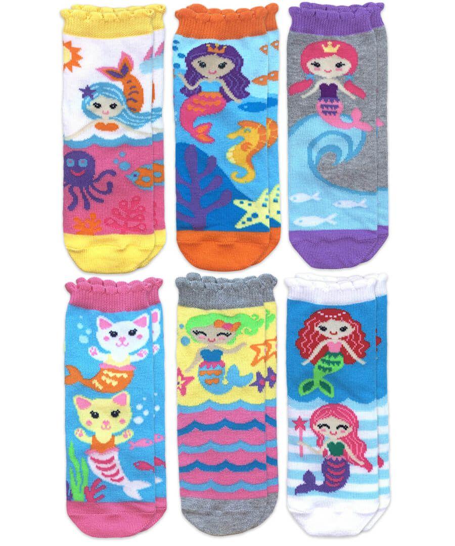 jefferies socks Jefferies Socks Mermaid Crew Socks 6 Pair Pack