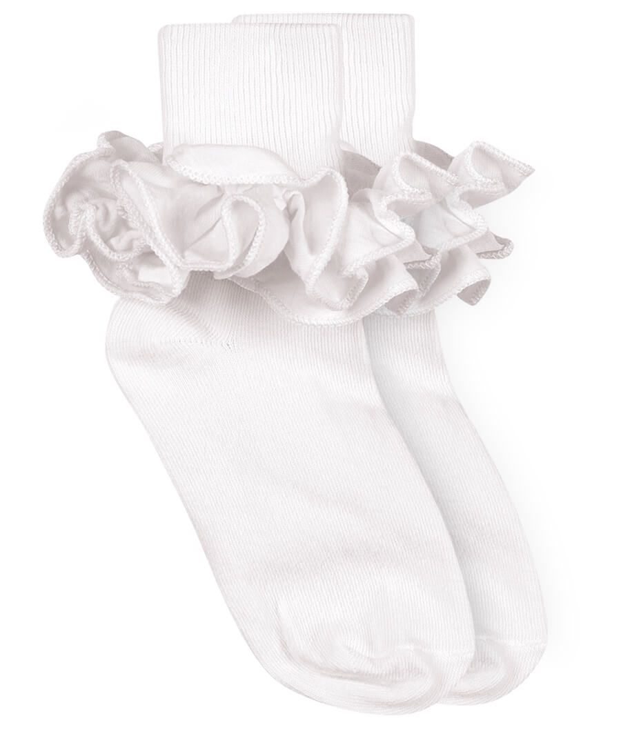 jefferies socks Jefferies Socks Misty Ruffle Lace Turn Cuff Socks 1 Pair