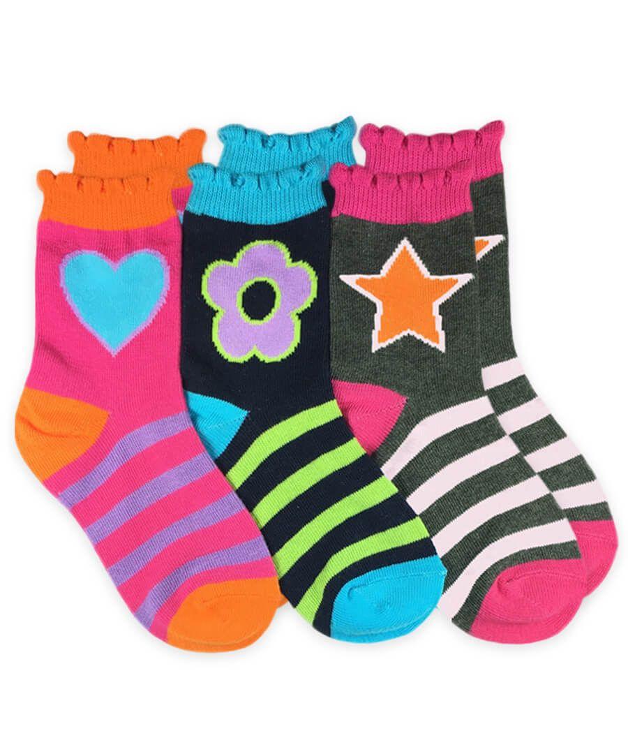 jefferies socks Jefferies Socks Multi Pattern Crew Socks 3 Pair Pack