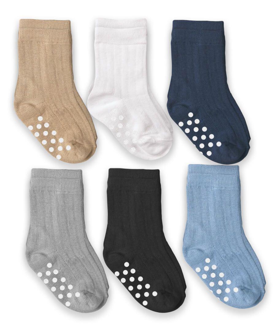 jefferies socks Jefferies Socks Non-Skid Rib Crew Socks 6 Pair Pack
