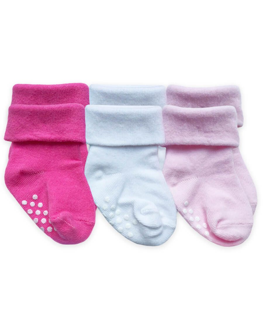 jefferies socks Jefferies Socks Non-Skid Turn Cuff Socks 3 Pair Pack