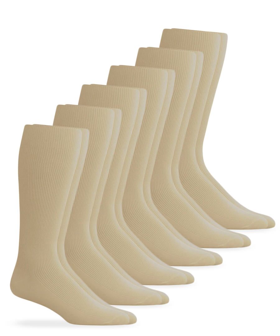 jefferies socks Jefferies Socks Nylon Rib Dress Crew Socks 6 Pair Pack