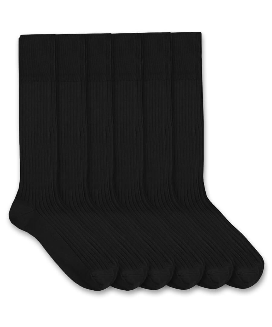 jefferies socks Jefferies Socks Pima Cotton Lined Over the Calf Socks 6 Pair Pack